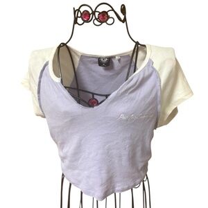 Pacific Sunwear v neck crop top